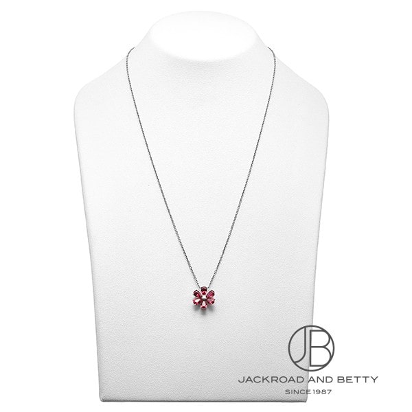 フォーゲット・ミー・ノット ルビー & ダイヤモンド ペンダント[PERPRFFLRFMN] Forget Me Not Ruby & Diamond  Pendant | ハリー・ウィンストン 中古 ジュエリー