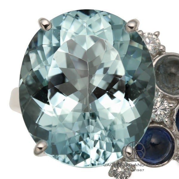 アクアマリン マルチカラーストーン リング[] Aquamarine Multi Colored Stones Ring | タサキ 中古 ジュエリー