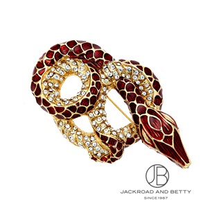 ヘビ モチーフ ブローチ[-] Snake Motif Brooch | ノーブランド 中古 