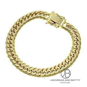 K18 6面 ダブル 45.3g 19cm ブレスレット 造幣局刻印有り[] Kihei Gold Bracelet | 喜平 中古 ジュエリー