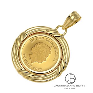 K24 純金 ツバル ホース 1/25オンス コイン ペンダントトップ[] Pure Gold Tuvalu Horse 1/25 oz Coin  Pendant Top | ノーブランド 新品 ジュエリー