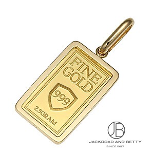 K24 インゴット 2.5g ペンダントトップ[] K24Fine Gold Ingot 2.5g Pendant Top | ノーブランド 新品  ジュエリー