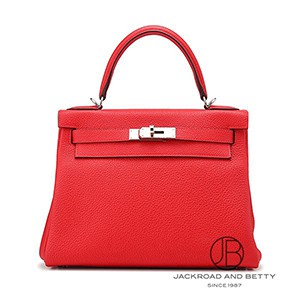 ケリー28 内縫い ルージュクー レッド[] Kelly28 Rouge Coeur | エルメス 新品 バッグ/財布/小物